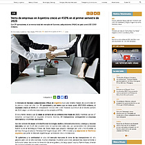 Venta de empresas en Argentina creci un 450% en el primer semestre de 2025